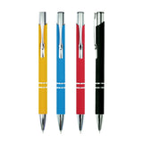 עט ג'ל 0.7 מ"מ ממתכת 2 פסים - סוזן