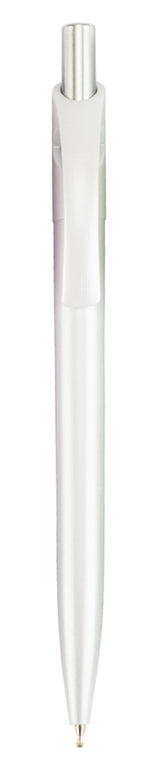 עט גל איכותי גימור גומי 0.7 מ"מ לבן