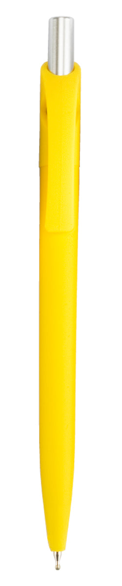 עט גל איכותי גימור גומי 0.7 מ"מ צהוב