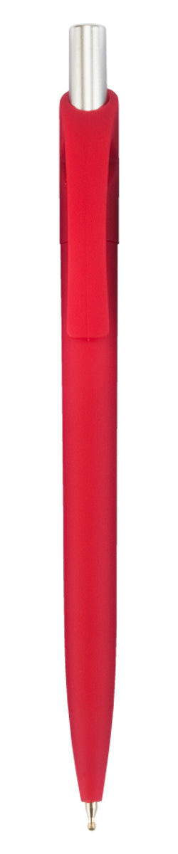 עט גל איכותי גימור גומי 0.7 מ"מ אדום