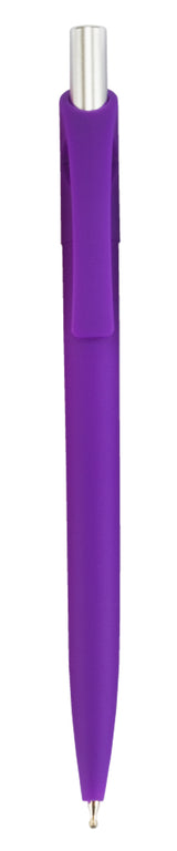 עט גל איכותי גימור גומי 0.7 מ"מ סגול