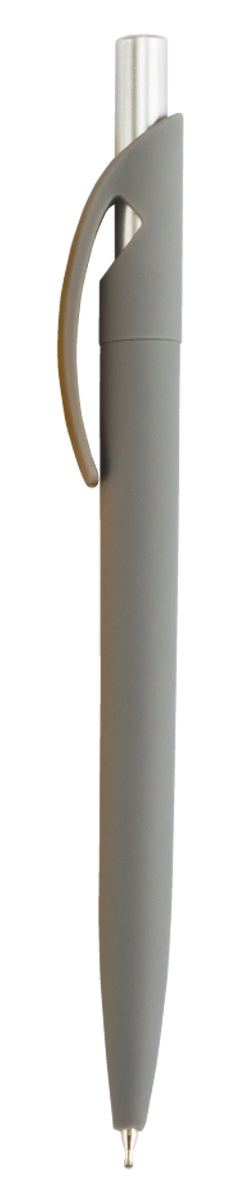 עט גל איכותי גימור גומי 0.7 מ"מ אפור