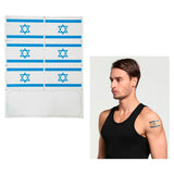 קעקוע דגל ישראל סט 6 יחידות