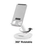 מעמד מתכת מתקפל לטלפון / טאבלט – פלנטייר לבן