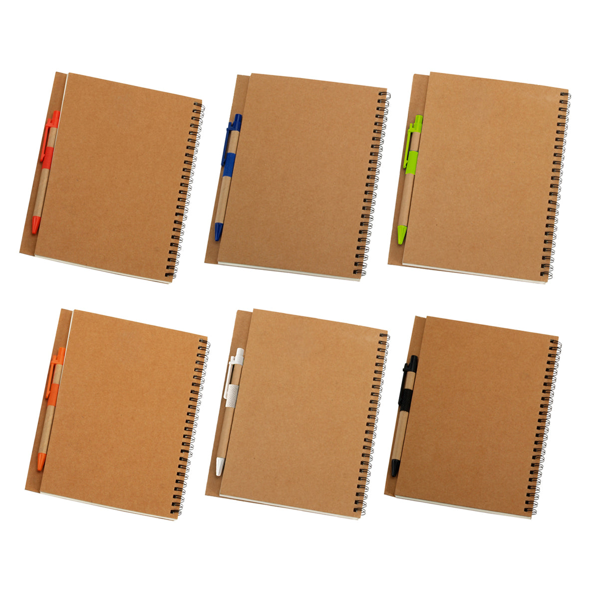 מחברת ספירלה עם עט תואם A5 מנייר ממוחזר