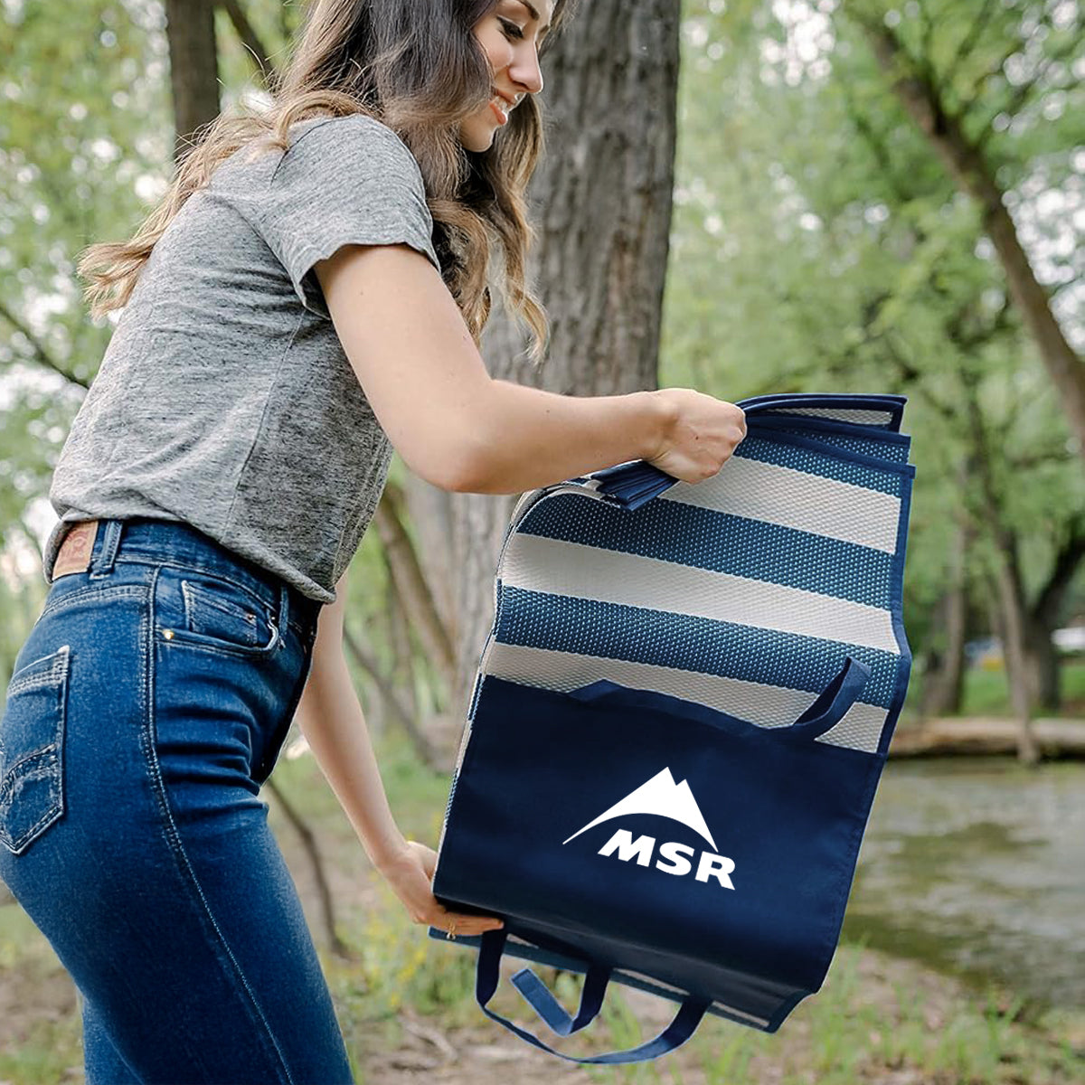 מחצלת יחיד פסים