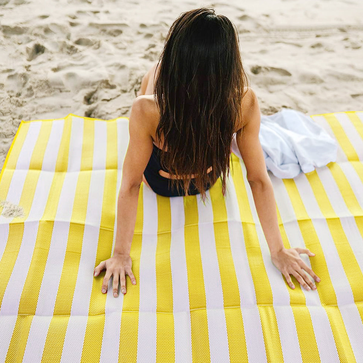 מחצלת זוגית -  הדמייה צהוב