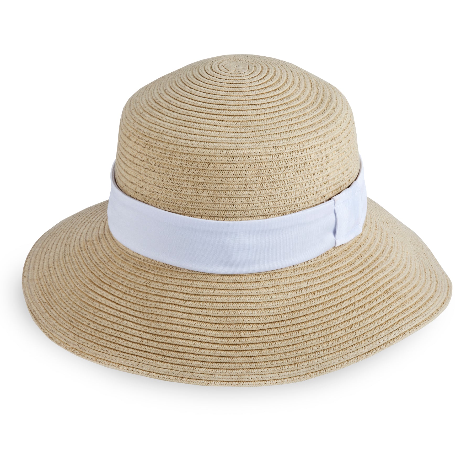 כובע קש - לבן