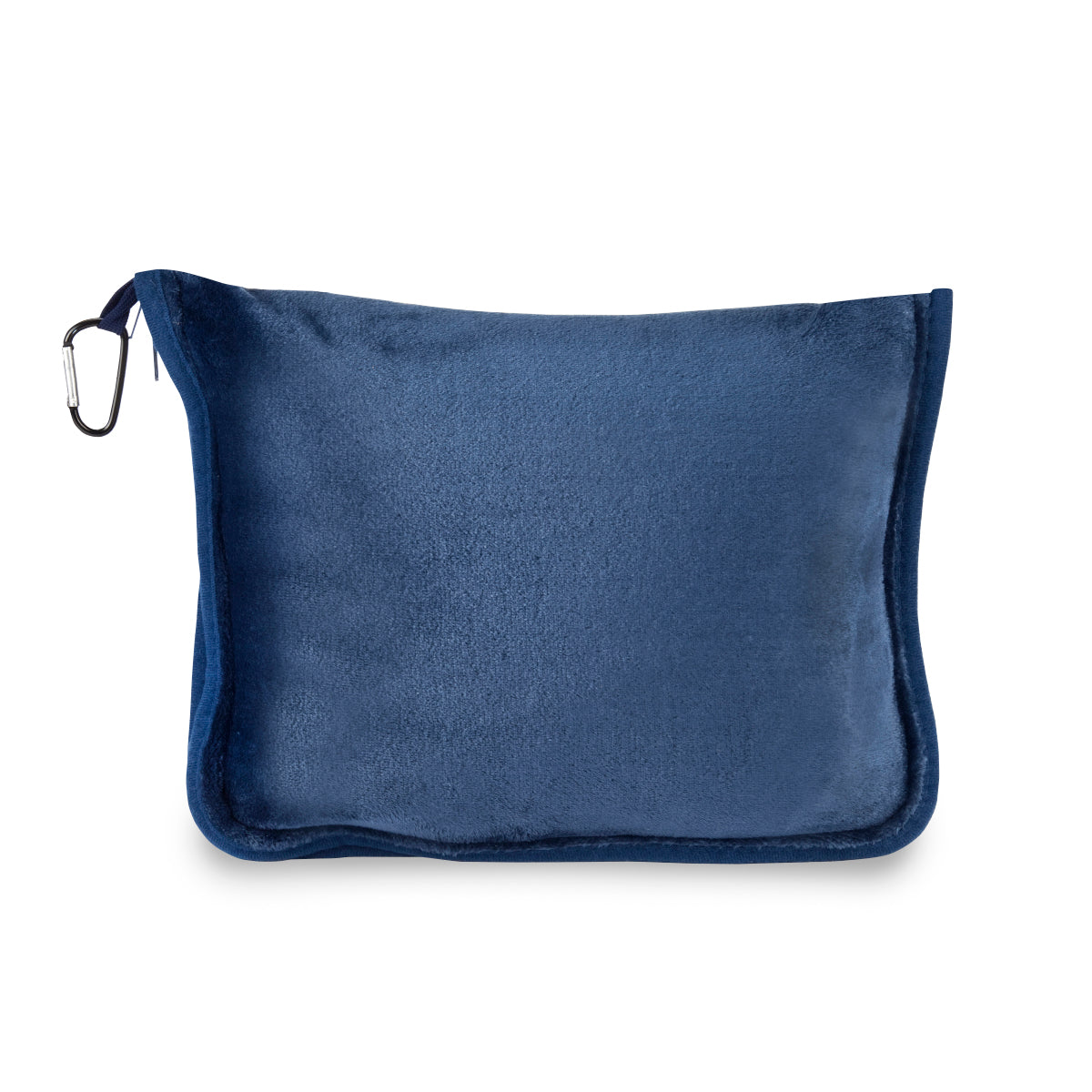 סט שמיכת פלנאל וכרית נסיעות כחול