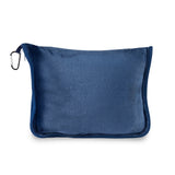 סט שמיכת פלנאל וכרית נסיעות כחול