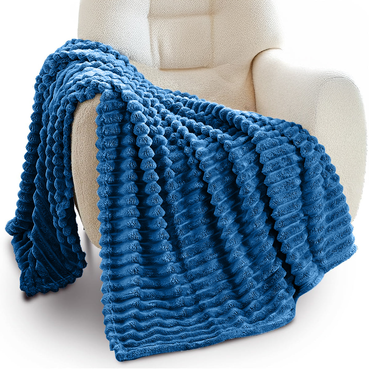 שמיכת זקארד פסים אישית מפנקת