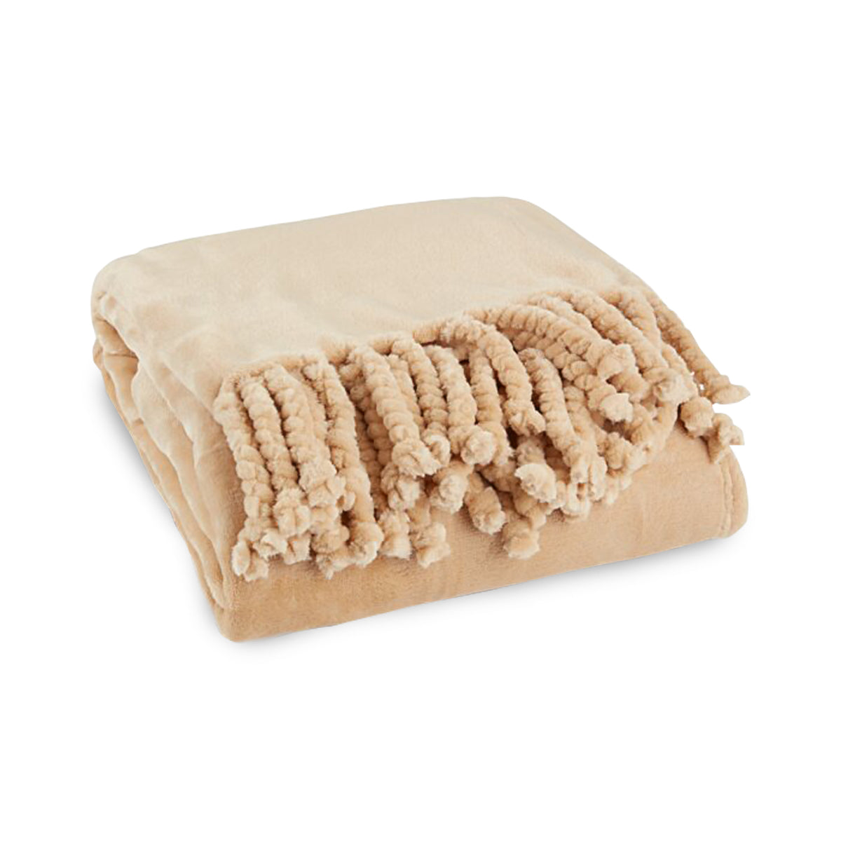 שמיכת קורל פליז אישית 180*130 ס"מ חום