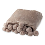 שמיכת קורל פליז אישית נעימה במיוחד -  מוקה