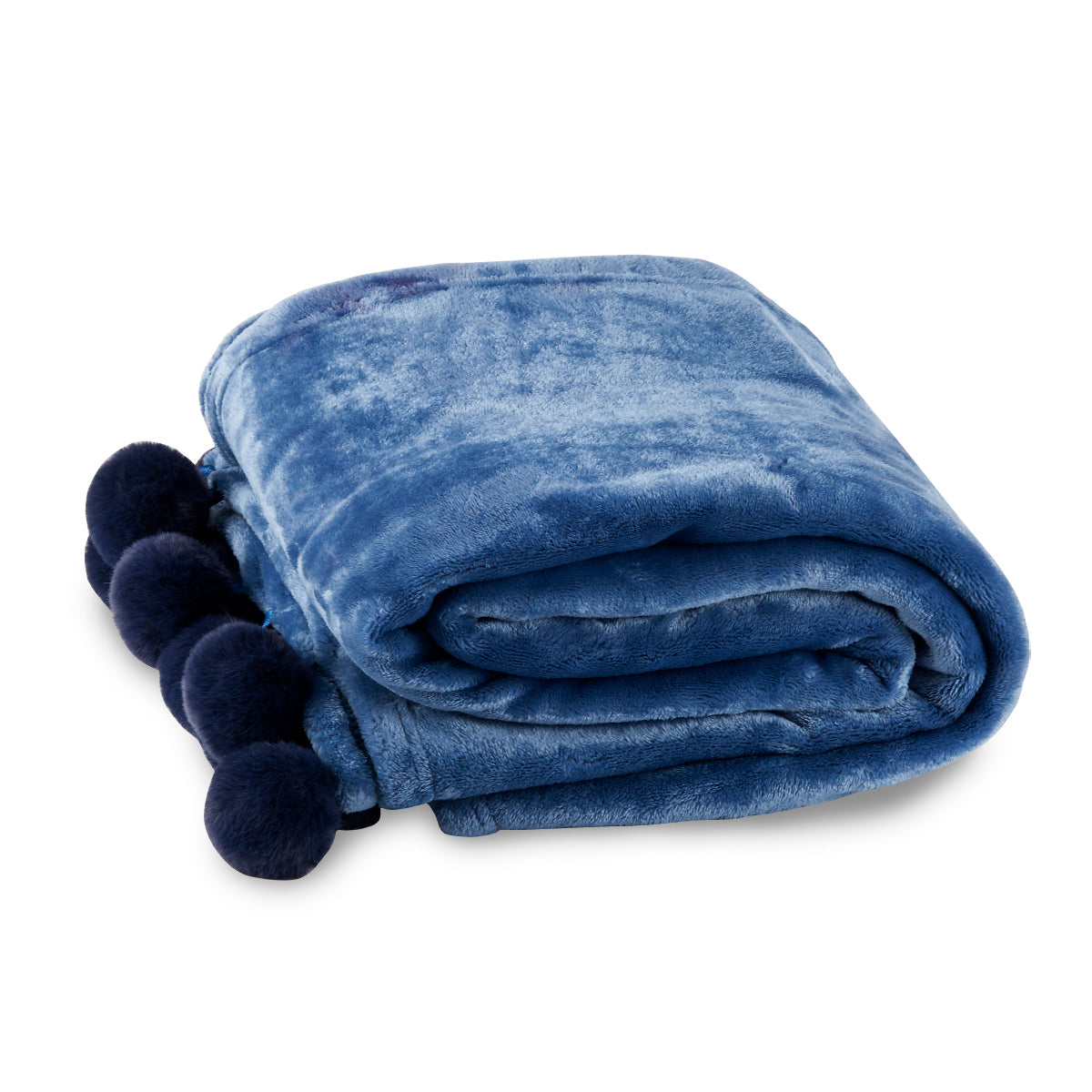 שמיכת קורל פליז אישית נעימה במיוחד -  כחול