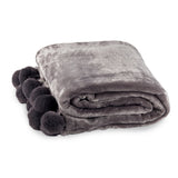 שמיכת קורל פליז אישית נעימה במיוחד -  אפור 2 