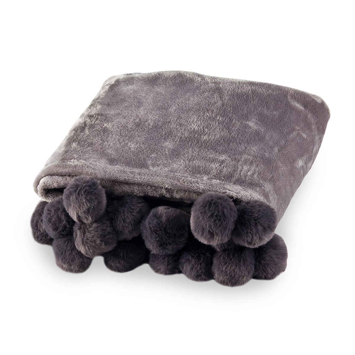 שמיכת קורל פליז אישית נעימה במיוחד -  אפור