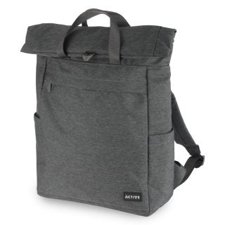 תיק גב אקולוגי למחשב נייד בד יוקרתי - אפור בהיר