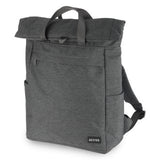 תיק גב אקולוגי למחשב נייד בד יוקרתי - אפור בהיר