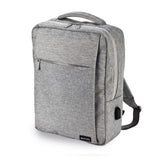 תיק גב אורטופדי אקולוגי ללפטופ  - אפור בהיר