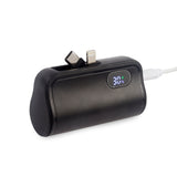 מטען נייד קומפקטי 5,000 mAh  שחור