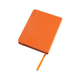 פנקס כריכה קשה PU עם סימניה A6 כתום