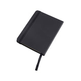 פנקס כריכה קשה PU עם סימניה A6 שחור