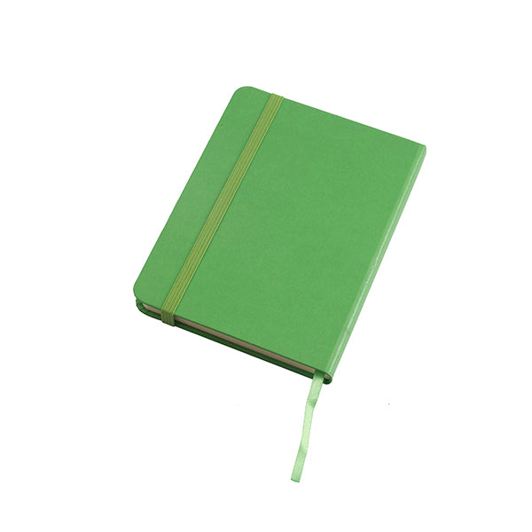 פנקס כריכה קשה PU עם סימניה A6 ירוק