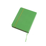 פנקס כריכה קשה PU עם סימניה A6 ירוק