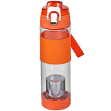 בקבוק ספורט עם פילטר מבית H2O 650 מ"ל אדום