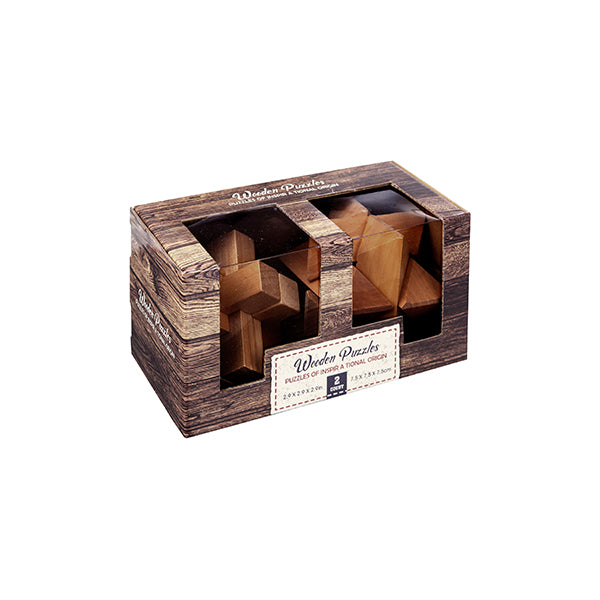 מארז 2 משחקי חשיבה מעץ מארז