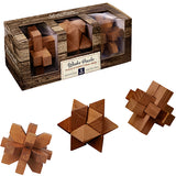 מארז 3 משחקי חשיבה מעץ