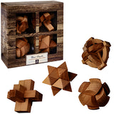 מארז 4 משחקי חשיבה מעץ כולל