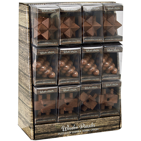 משחקי חשיבה קטנים מעץ במארז מתנה