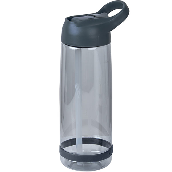 בקבוק ספורט מעוצב מבית H2O 800 מ"ל -  אפור