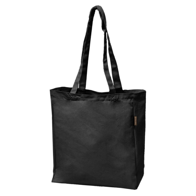 תיק כותנה עבה שחור