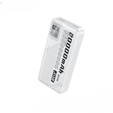 מטען נייד 20,000 mAh עם טעינה מהירה במיוחד - לבן
