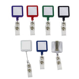 מחזיק תג עובד נשלף מרובע