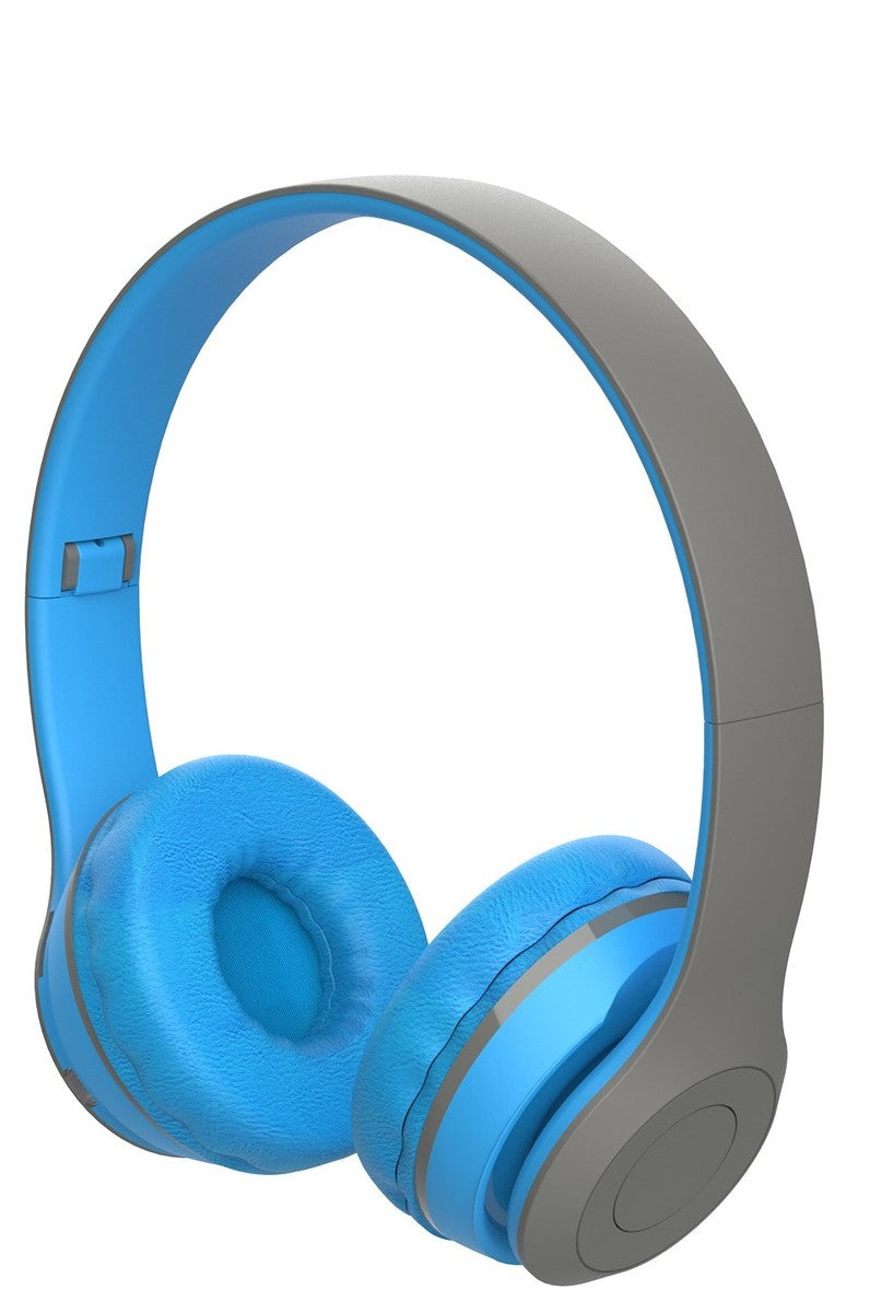 אוזניות קשת אלחוטיות מתקפלות מדגם Cycle Arch BT אפור תכלת