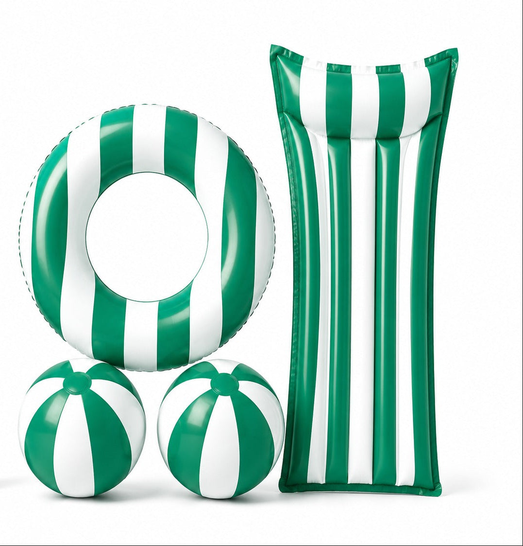 סט מתנפחים רטרו ירוק לבן 