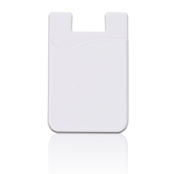 כיס סיליקון לגב הטלפון  לבן