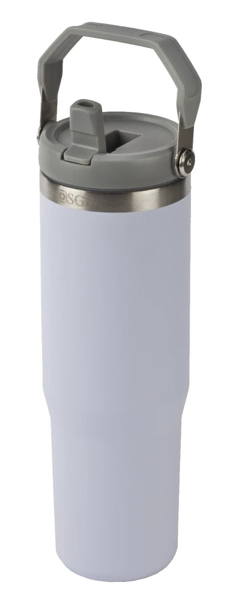 כוס תרמית 1 ליטר עם פיה נשלפת סגול בהיר