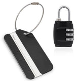 סט מנעול ותג למזוודה