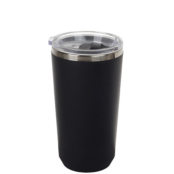 כוס תרמי עם מכסה שקוף 500 מ"ל שחור