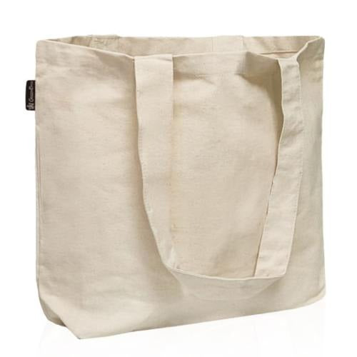 תיק קנבס רחב 350 גרם עם נפח תחתון 