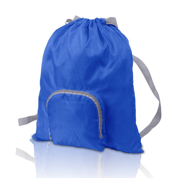 תיק גב מניילון מתקפל לארנק כחול