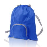 תיק גב מניילון מתקפל לארנק כחול