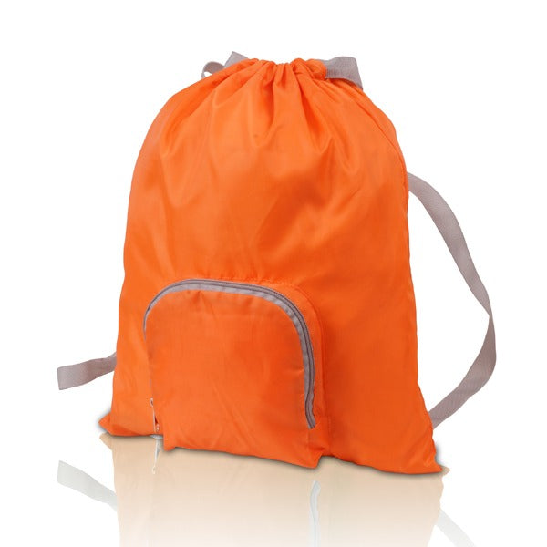 תיק גב מניילון מתקפל לארנק כתום