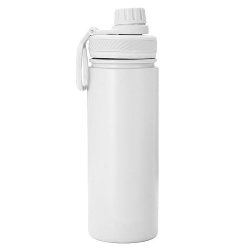 בקבוק תרמי איכותי עם ידית נשיאה 500 מ"ל  - לבן