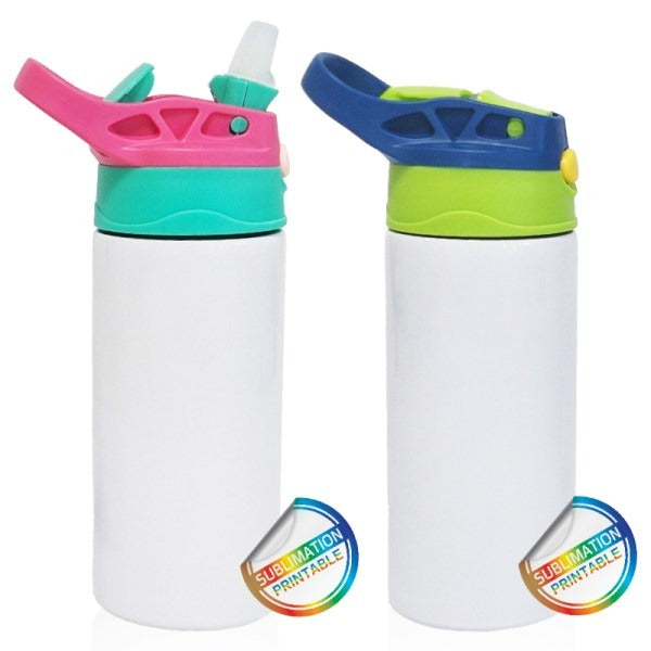 בקבוק שתייה מנירוסטה 500 מ"ל מעוצב עם פיית סיליקון