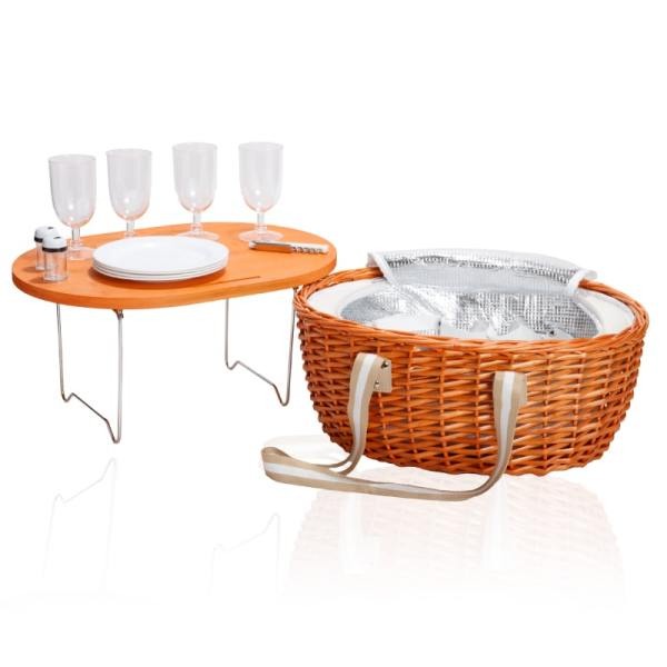 סלסלת פיקניק עם כלים ל 4 סועדים